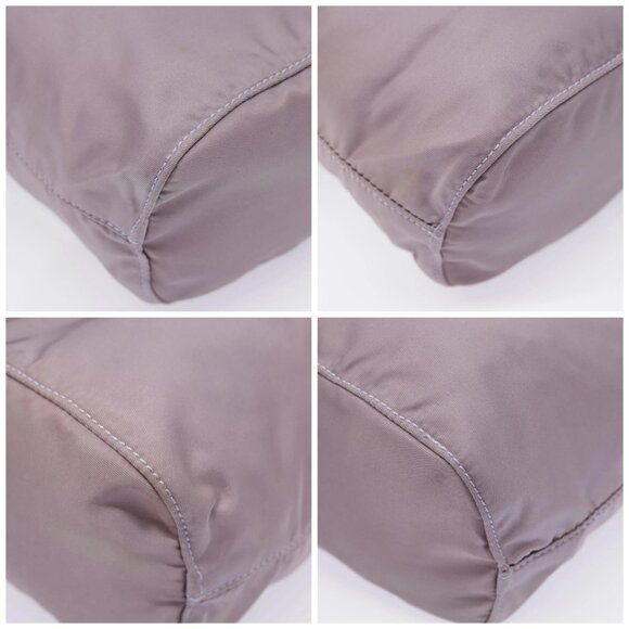 PRADA Pouch Nylon Purple Silver Auth 90239 - Picture 14 of 16